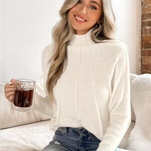 Elegant White Women's Sweater